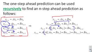 Model Predictive Control  5 - Prediction with state space models