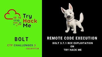 Bolt CMS 3.7.1 RCE Exploitation on Try Hack Me | Bolt THM Walkthrough | Decrypt3r