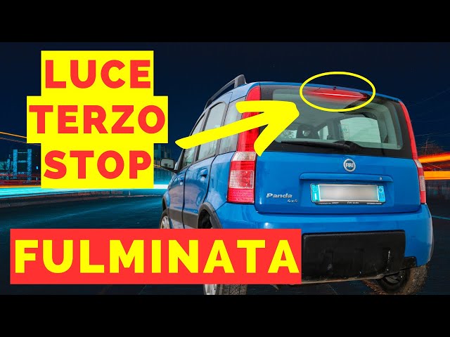 Sostituzione di una lampadina nel TERZO STOP nella FIAT Panda