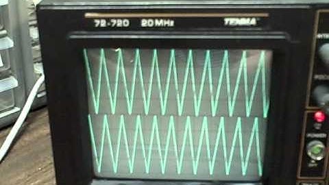 Tenma 72-720 20 Mhz oscilloscope timebase chk