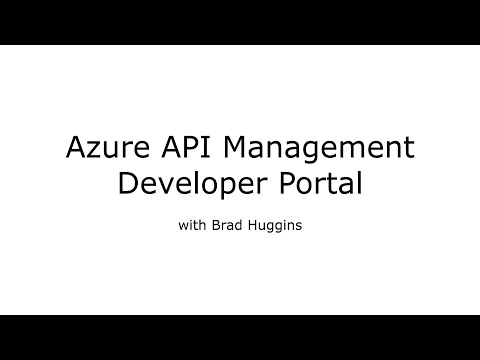 Azure API Management - Developer portal (walk-through 08)
