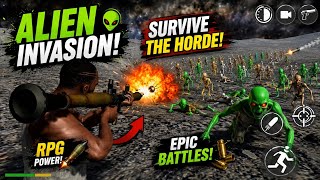 👽 Alien Attack on the Moon | Epic RPG Shooter Gameplay !! (Android Gameplay)
