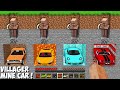 Which VILLAGER WILL GET THE BEST SUPER CAR in Minecraft ? SUPER CAR UNDERGROUND !