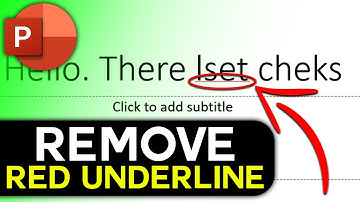 Removing Red Underlines in PowerPoint: A Quick Guide in 2025