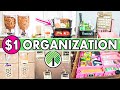 DOLLAR TREE Organization Ideas Using $1 Dollar Store Finds!