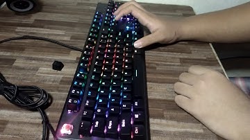 Tecware Phantom RGB (Sound and RGB test)(Outemu Red)