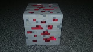 Minecraft Light-Up Redstone Ore Block @coondogtheman