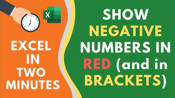 Show Negative Numbers in Red Color (with a Bracket) in Excel