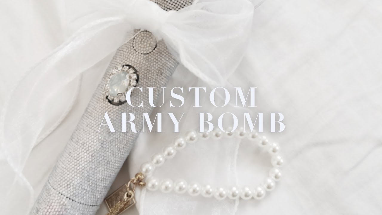 customizing my lightstick! ✨ custom rhinestone bts army bomb: mots edition ✨