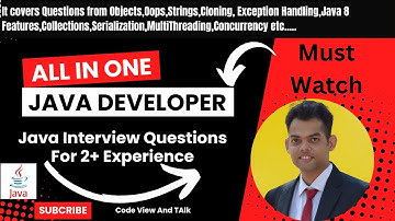 Java Interview questions for experience 2+ | Collections | MultiThreading | Concurency | Exception