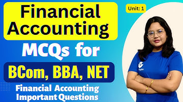 Financial Accounting MCQ | Financial Accounting Important Questions | BCom | BBA | NET | PGT | UPPSC