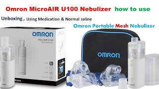 Omron micro air portable nebulizer how to use. Omron micro air u100