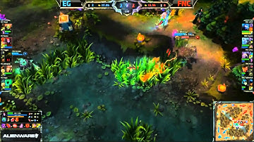 Fnatic Puszu Awesome spell shield stops double ultimate from Evil Geniuses