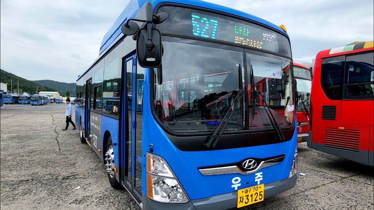 대구(527 우주교통) [대구과학대학1~동명파출소]구간 2024년 5월식 현대[HYUNDAI] 뉴슈퍼에어로시티 F/L CNG 개선형 앨리슨 저상 앞면 주행영상[2024.06.29]