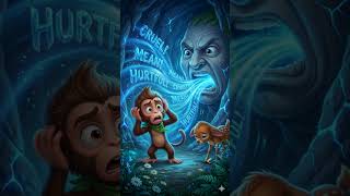 Stop Teasing! 😱🐒 Tito Monkey Learns About Kind Words | Echo Cave Story #Shorts#moralstory