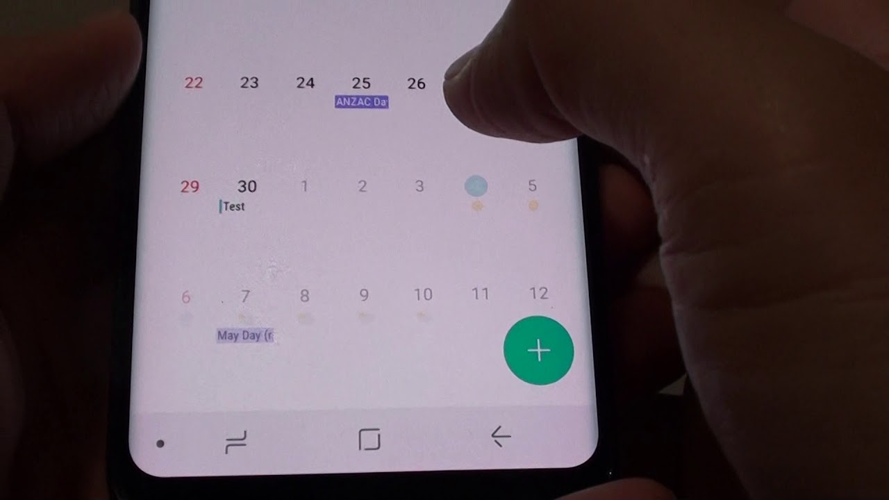 Samsung Galaxy S8: How to Show / Hide Public Holidays in ...