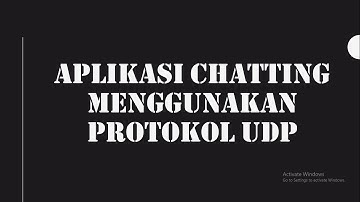 Aplikasi Chatting menggunakan Protokol UDP