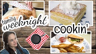 Old Fashioned Banana Flip Cake & Steak Sandwiches | Southern Church Potluck Cooking Recipes