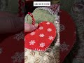 Quick Christmas Ornament #sewing #embroidery #handmade