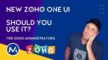 Zoho one UI - Should you turn on the new version?