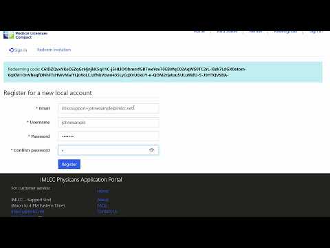 Creating a secure portal account