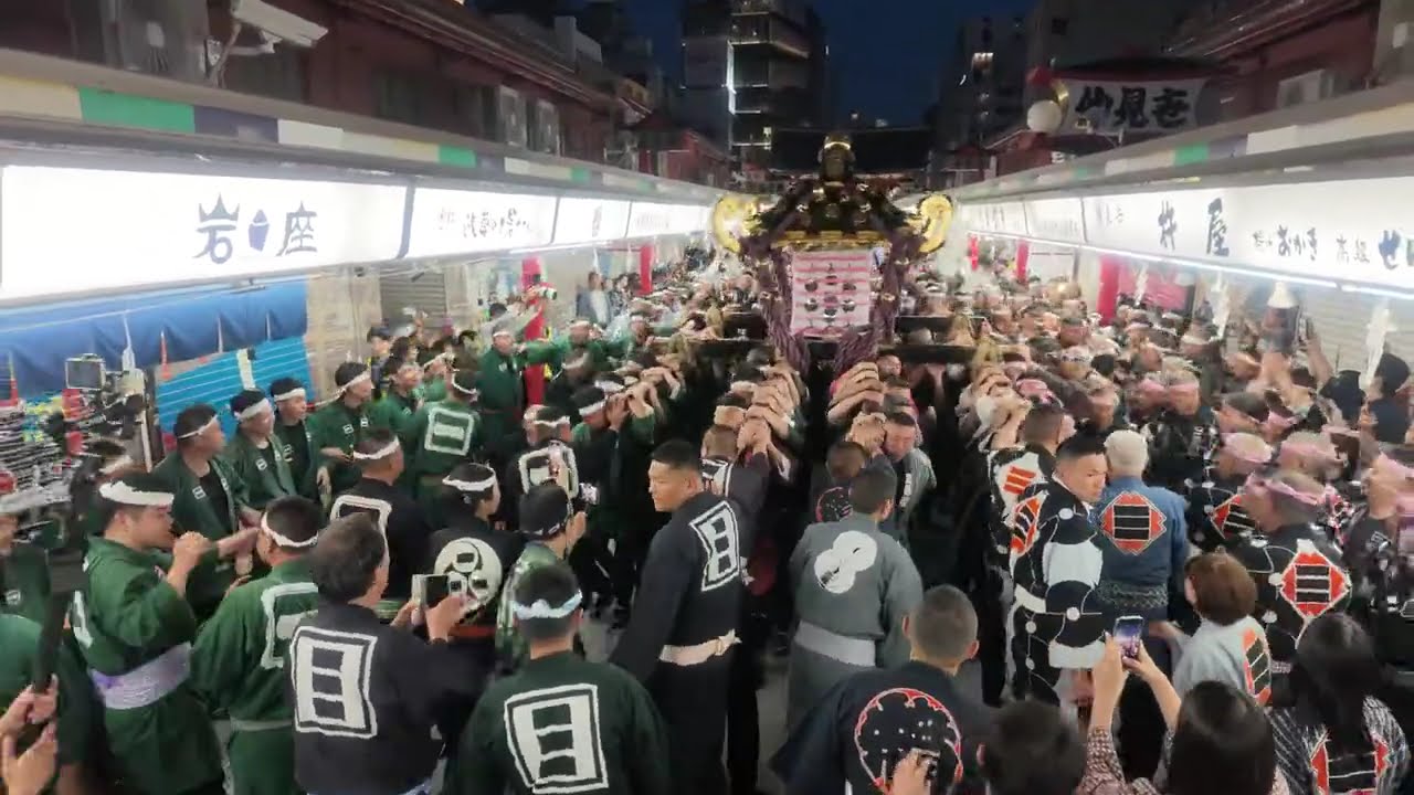 【令和8年 三社祭】仲見世通り 宮入道中【アーカイブ】