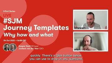 Standardizing Journey Management –Templates (Full webinar)