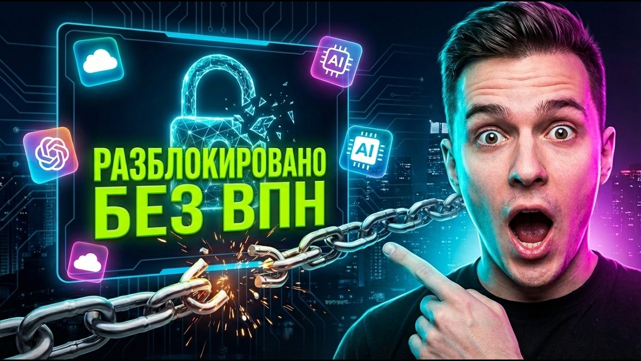 НЕЙРОСЕТИ БЕЗ ВПН! Рабочий способ для заблокированных зарубежных сервисов в 2026 году