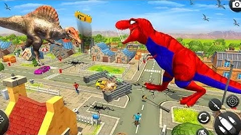 Best Dino Games - Dinosaur Rampage Simulator Android Gameplay