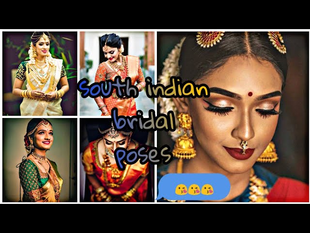 Simple Bridal Makeup Look for South Indian Brides | Indian bride  photography poses, Bride photos poses, Indian bride poses