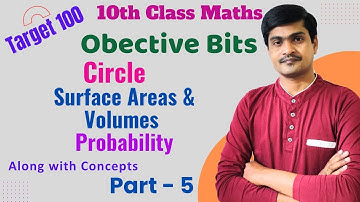 Target 100 in Maths Part - 5 I 10th Class Public Exams I SSC 2025 I Objective Bits by Ramesh Sir