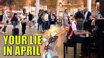 Did It Reach Her? I Played Your Lie In April Opening In Public | Cole Lam 14 Years Old