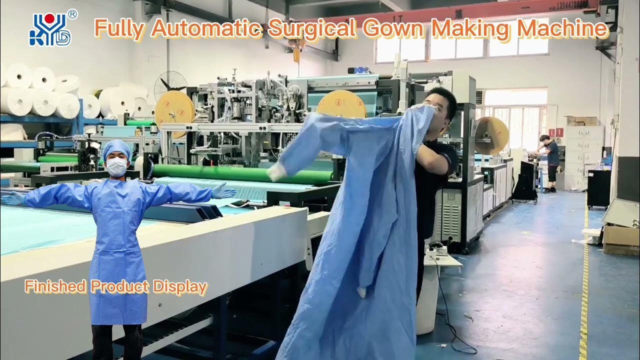 Automatic Surgical Gown Making Machine Explanation Video YouTube