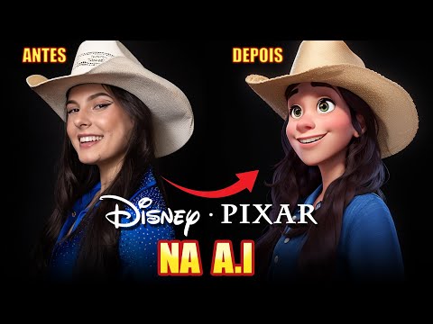 COMO FAZER a Trend da Disney Pixar com FOTO PRÓPRIA na INTELIGÊNCIA ARTIFICIAL de GRAÇA!!!