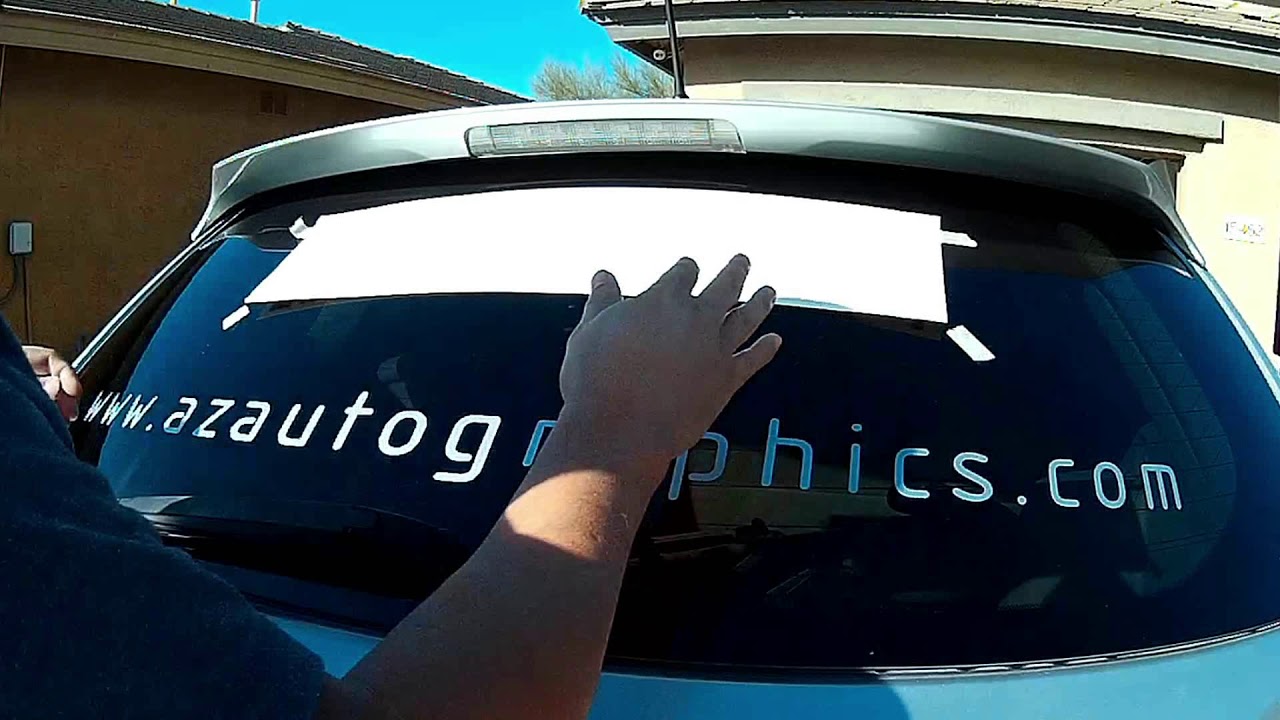 Medium to Large Vinyl Decal Install Az Auto Graphics YouTube
