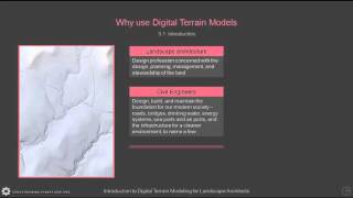 DTM 3.1.2 Why Use Digital Terrain Models