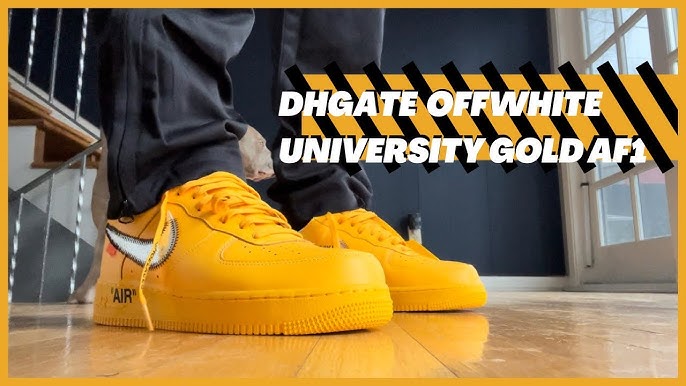 Rep vs Retail] Off-White Air Force 1 Lemonade/University Gold : r/Flexicas