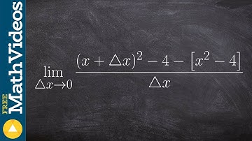 Evaluate the derivative using the definition of derivative limit notation