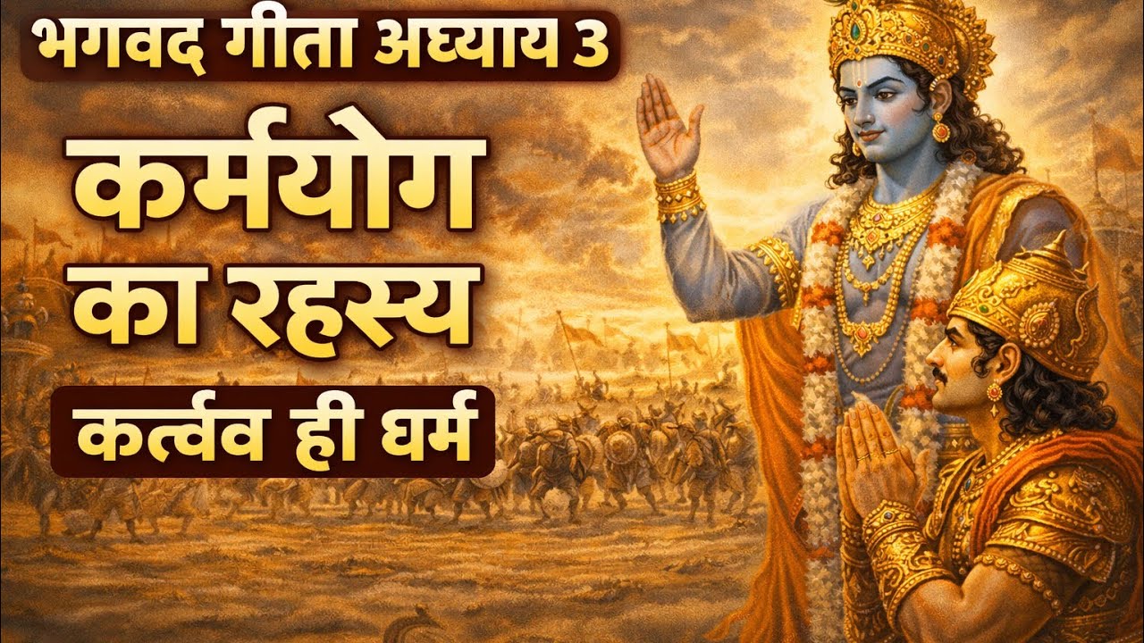 भगवद गीता अध्याय 3 | कर्मयोग का रहस्य | कर्तव्य ही धर्म