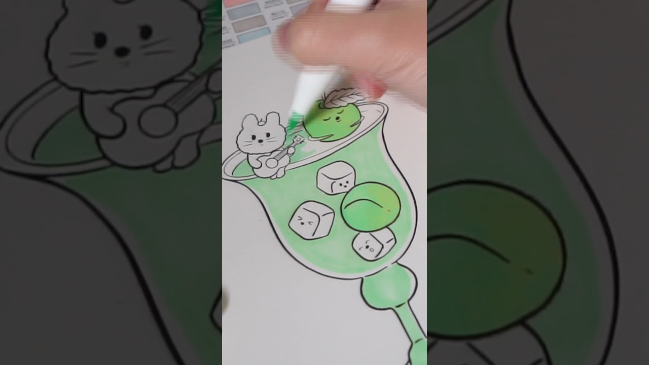 How to draw a summer drink? 