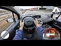 Renault modus 12 16v top speed drive on german autobahn 