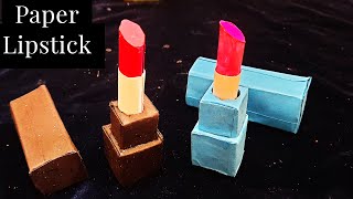Paper lipstick | How to make paper lipstick |Paper makeup set easy | paper makeup kit | paper crafts