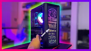 Gabinete Gamer Ninja Eraser - Desenhe o que quiser! UNBOXING E REVIEW COMPLETO!