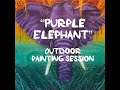Casper Jorgensen "Purple Elephant" Outdoor Painting Session