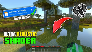 Best Realistic Shader for Minecraft PE 1.19.83 / 1.20 🤩 (Render Dragon) - No Clickbait!
