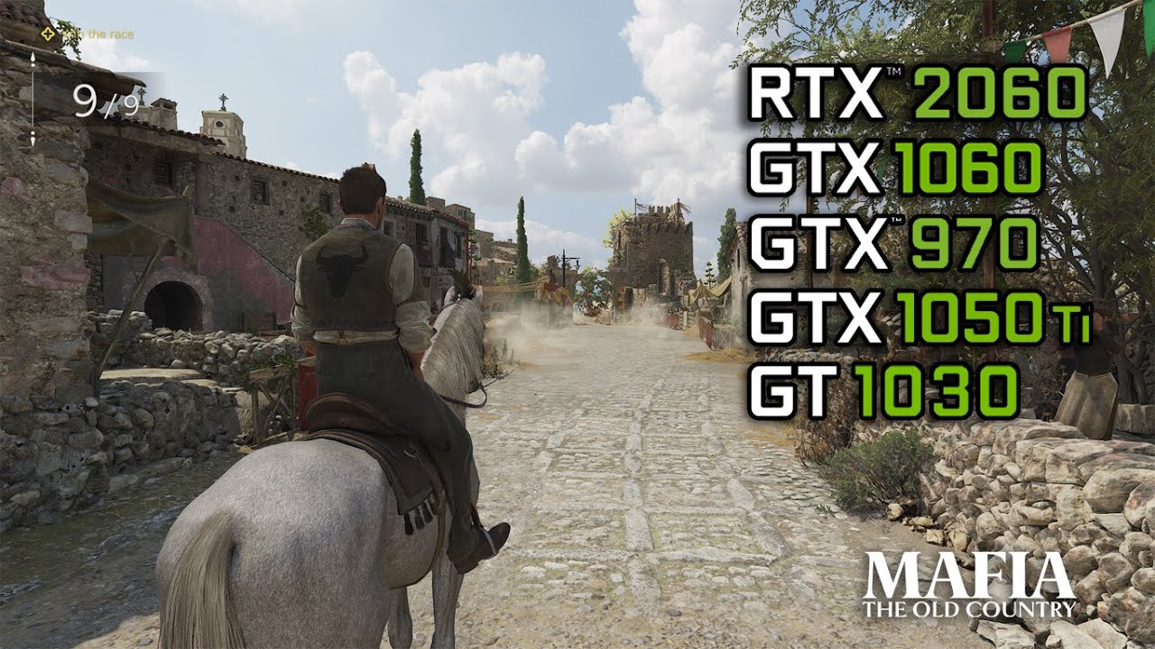 Mafia: The Old Country | RTX 2060 6GB, GTX 1060 6GB, GTX 970 4GB, GTX 1050 Ti, GT 1030 2GB