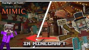 Building FNAF: Secret Of The Mimic in Minecraft Part #4 // Birthday, Big Top and Storytime Showrooms