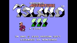 Adventure Island 3 (All Levels, Secrets, Enemies, Fruits, Warps) (NES/FC) (4K)