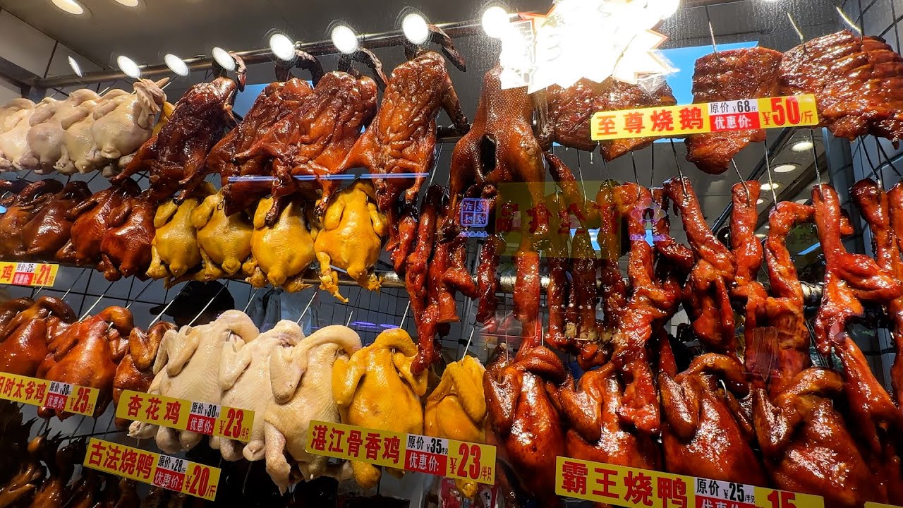 廣東 廣州 西華路肉菜市場 海鮮市場 廣式燒肉 燒鵝 熟牛腩39一斤 地道小食店 三和美食 富記魚蛋 芳記小食 牛佬牛雜 美食街 Seafood Market StreetFood Citywalk