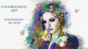 ColoreeXign Art Photoshop Action | 10-In-1 Mixed Art Photoshop Actions Bundle | Artixty